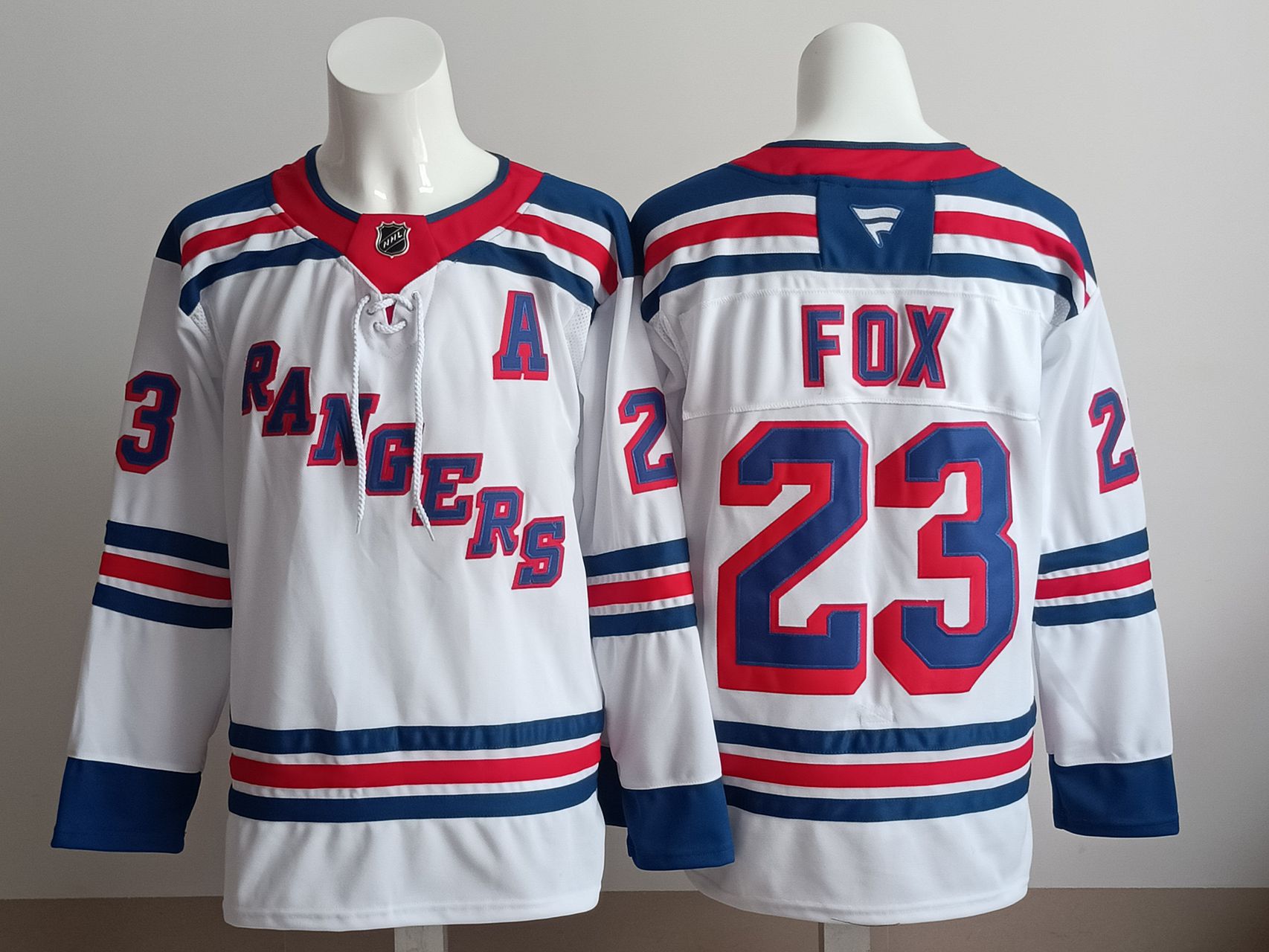 Men 2025 New York Rangers #23 Fox White NHL Jersey style 01